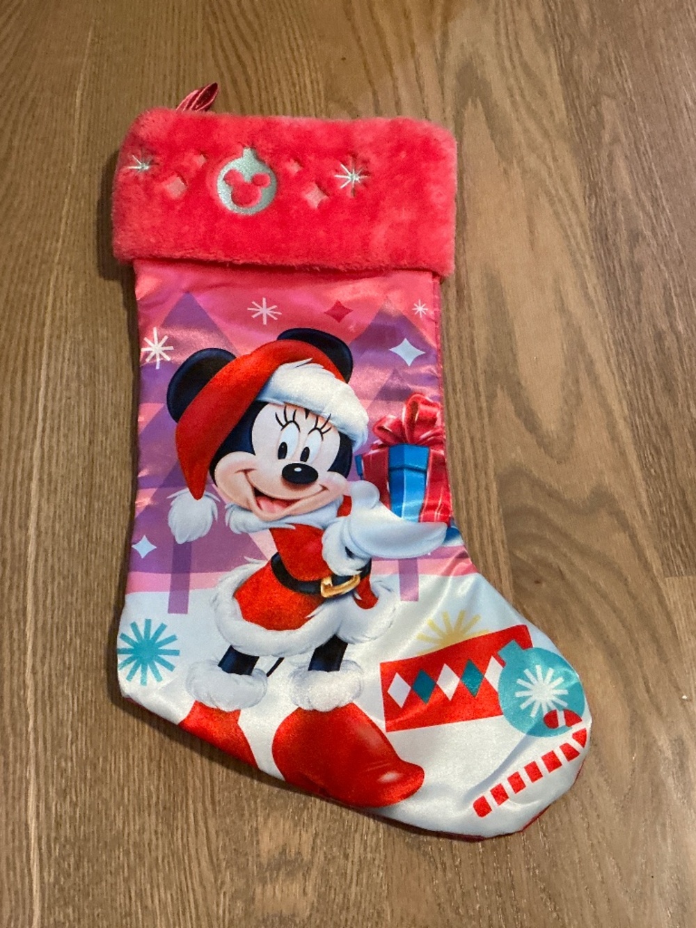Disney Mickey Christmas Stocking Pink